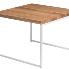 Konferenčný stolík Kirse, 100 cm, dub/biela - 1