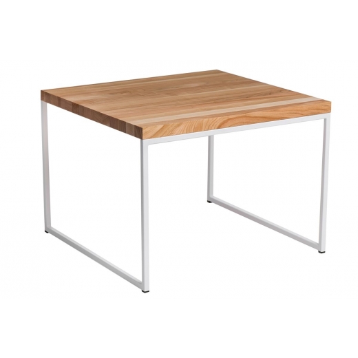Konferenčný stolík Kirse, 45 cm, čerešňa/biela - 1