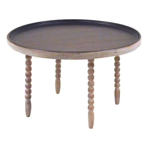 Konferenčný stolík Knox, 90 cm, masívne mango - 1