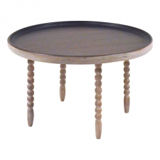 Konferenčný stolík Knox, 90 cm, masívne mango - 1