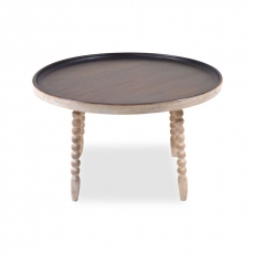 Konferenčný stolík Knox, 90 cm, masívne mango - 2