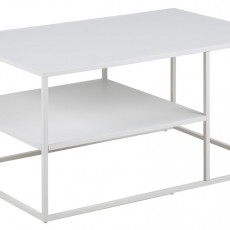 Konferenčný stolík kovový Lyfte, 90 cm, biela - 1