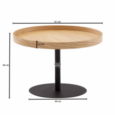 Konferenčný stolík Leila, 61 cm, dub - 4