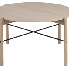 Konferenčný stolík Leka, 80 cm, biela - 2