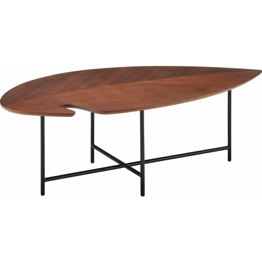 Konferenčný stolík Letysa, 120 cm, tmavo hnedá - 1