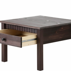 Konferenčný stolík Linde, 60 cm, hnedá - 3