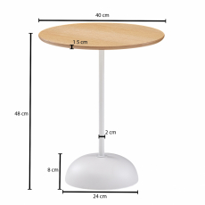 Konferenčný stolík Louisa, 48 cm, hnedá - 4