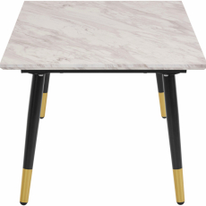Konferenčný stolík Matcha, 110 cm, mramor / biela - 3