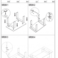 Konferenčný stolík Max, 110 cm, orech - 2