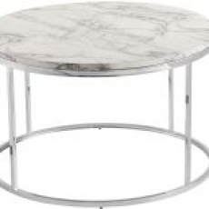 Konferenčný stolík Megan, 100 cm, biela - 4