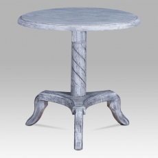 Konferenčný stolík Melichar, 58 cm, antik biela - 1