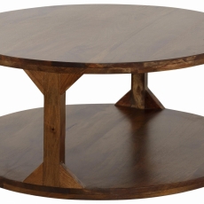 Konferenčný stolík Misa, 60 cm, masívne mango - 3