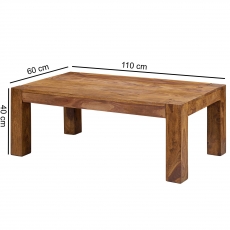 Konferenčný stolík Mumbai, 110 cm, masív Sheesham - 3