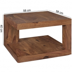 Konferenčný stolík Mumbai, 58 cm, masív sheesham - 3