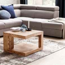 Konferenčný stolík Mumbai, 90 cm, masív agát - 2