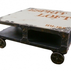 Konferenčný stolík na kolieskach Loft, 100 cm - 1