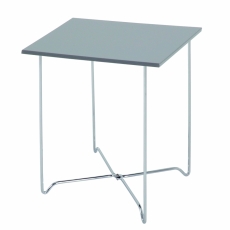 Konferenčný stolík Nash, 51 cm, chróm/sivá - 1