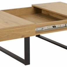 Konferenčný stolík Newhaven, 80 cm, prírodná - 3