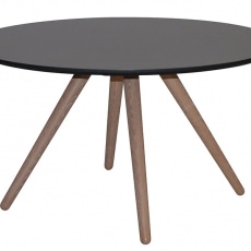 Konferenčný stolík okrúhly Gravy, 75 cm  čierna - 1