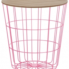 Konferenčný stolík Pavola 2, 39 cm, ružová - 1