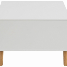 Konferenčný stolík Rafell, 100 cm, biela/borovica - 3