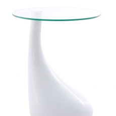Konferenčný stolík Rive, 45 cm, biela - 1