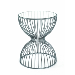 Konferenčný stolík Sandglass, 55 cm, sivá