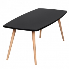 Konferenčný stolík Scanio, 110 cm, čierna/buk - 4