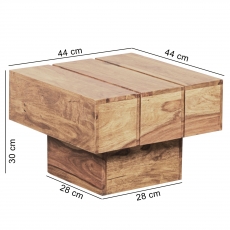 Konferenčný stolík Sira, 44 cm, masív agát - 2
