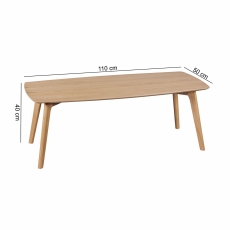Konferenčný stolík Skara, 110 cm, dub - 3