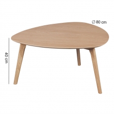 Konferenčný stolík Skara, 80 cm, dub - 2