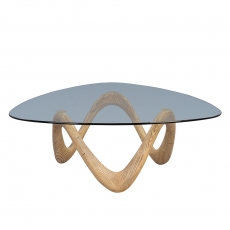 Konferenčný stolík sklenený Donata, 106 cm - 2