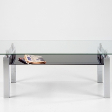 Konferenčný stolík sklenený Orion, 120 cm - 1