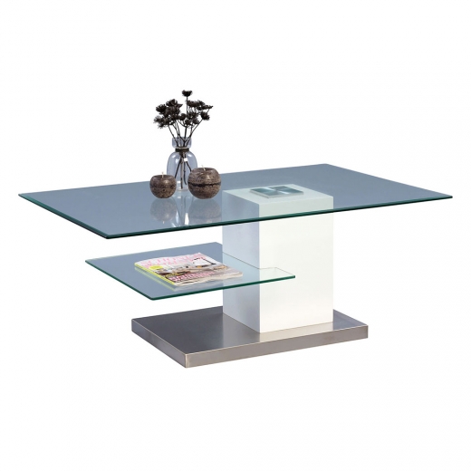 Konferenčný stolík sklenený Ronda 2, 110 cm - 1