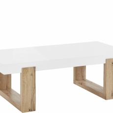 Konferenčný stolík Solide, 120 cm, biela - 1