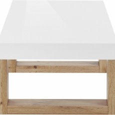 Konferenčný stolík Solide, 120 cm, biela - 3