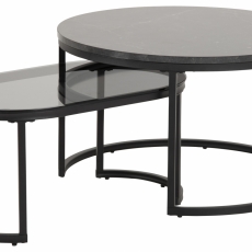 Konferenčný stolík Spiro (SADA 2ks), 70 cm, prírodná - 1