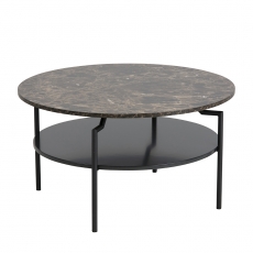 Konferenčný stolík Staden, 80 cm, hnedá/čierna - 1