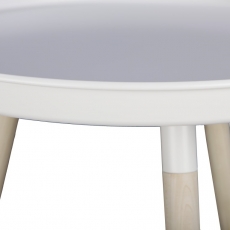 Konferenčný stolík Stave, 50,5 cm, biela - 2