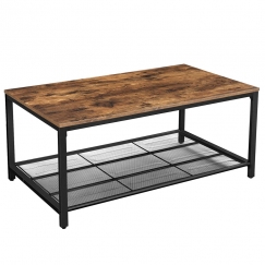 Konferenčný stolík Stella, 106 cm, hnedá/čierna