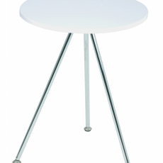 Konferenčný stolík Sutton, 52 cm, biela / chróm - 1