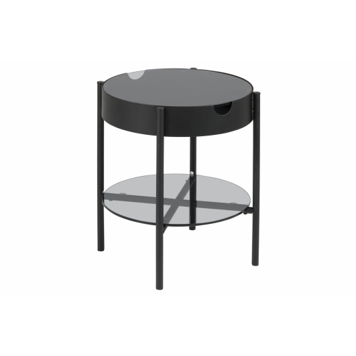 Konferenčný stolík Tipton, 50 cm, čierna - 1