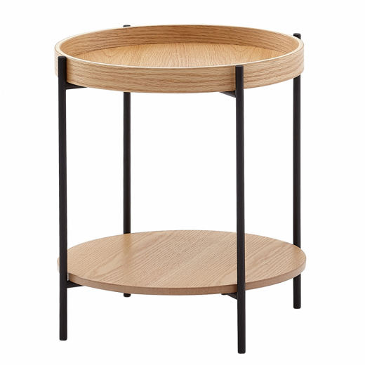 Konferenčný stolík Valeria, 45 cm, hnedá - 1