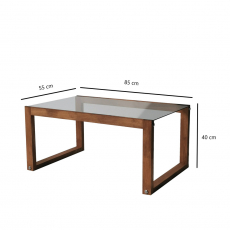 Konferenčný stolík Via, 85 cm, hnedá - 8