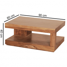 Konferenčný stolík Vitek, 90 cm, agát - 4