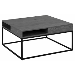 Konferenčný stolík Willfort, 80 cm, čierna