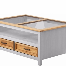 Konferenčný stolík Yvet II., 100 cm, sivá - 2