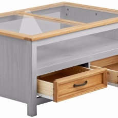Konferenčný stolík Yvet II., 100 cm, sivá - 3