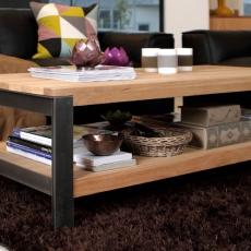 Konferenčný stolík z masívneho dreva Soren, 130 cm - 2