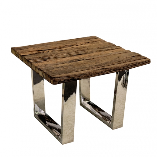 Konferenčný stolík z recyklovaného dreva Woodsen, 60 cm - 1
